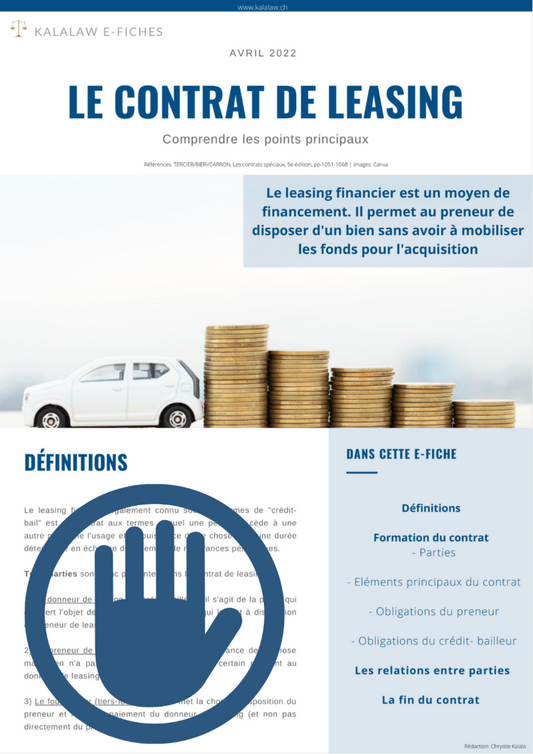 Le contrat de leasing