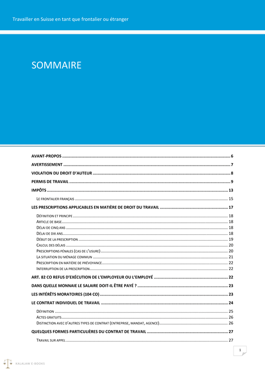Frontaliers et étrangers: Le droit du travail en Suisse